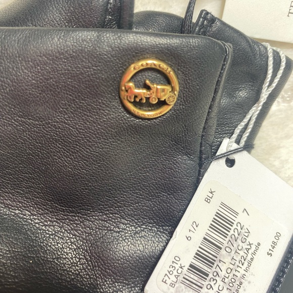 Sculpted Signature Leather Tech Gloves - Picture 3 of 6